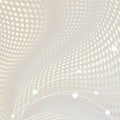 Abstract doted wavy background