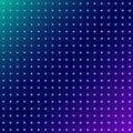 Abstract dots glowing radial pattern on blue space background. Royalty Free Stock Photo