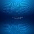 Abstract dots mesh in blue background vector design illustration Royalty Free Stock Photo