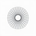 Abstract Dotted Circle Pattern Royalty Free Stock Photo