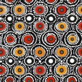 Abstract Dotted Circle Pattern. AI Generated Royalty Free Stock Photo