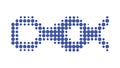 Abstract Dotted Connecting Shapes, Digital Network Motif, vector design Generative AI Royalty Free Stock Photo