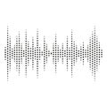 Abstract dotted equaliser. Vertical dots. Vector illustration of a graphic eq