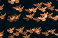 Abstract dove bokeh background christmas concept