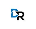 DR Letter Logo Design Unique