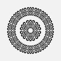 Abstract drawing a circular pattern flower Royalty Free Stock Photo