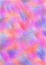 Abstract drawn textured background with brushstrokes in red, pink and blue colors. A4 size format. Royalty Free Stock Photo