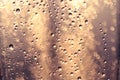 Abstract Dreamlike water drops on glass Royalty Free Stock Photo