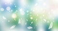 Abstract dreamy bokeh lights soft focus gentle glow nature inspired backdrop Royalty Free Stock Photo