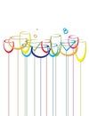 Abstract drink background alcohol wine glasses