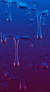 Abstract Dripping Liquid Texture in Blue and Purple Royalty Free Stock Photo