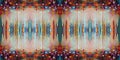 Abstract drips seamless symmetrical pattern