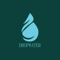 Abstract drop water logo