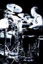 Abstract drummer concert Royalty Free Stock Photo