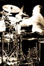 Abstract drummer concert Royalty Free Stock Photo