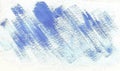 Abstract dry brush strokes of blue gouache