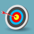 abstract 3ds colorful target, goal, aim object in vector, illustrations. the target 3d for archery sports or business marketing