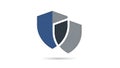 Abstract Dual Shield Security Logo Design Royalty Free Stock Photo