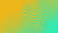 Abstract duotone yellow and green background . Halftone texture . Trendy liquid wave gradient design