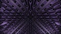 Abstract dynamic animated wave moving structure of colorful columns or blocks. Design. 3D motion background of a radial