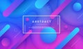 Abstract dynamic color background design. Modern Trendy futuristic gradient shapes. Blue, pink background. EPS10 design element