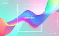 Abstract dynamic colorful wave background