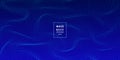 Abstract dynamic dots wave 3D pattern particles on blue background and texture. Big data. Digital rendering