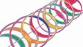 Abstract Dynamic Flowing Overlapping Rings Design, vector design Generative AI Royalty Free Stock Photo