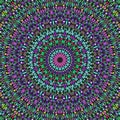 Abstract dynamic geometrical round ornament pattern background