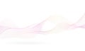 Abstract dynamic lines of delicate pink shades on a white background. Royalty Free Stock Photo