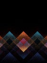 Abstract dynamic  pattern. Multicolor   motion geometric shapes, overlapping background. Royalty Free Stock Photo