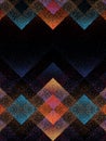 Abstract dynamic  pattern. Multicolor   motion geometric shapes, overlapping background. Royalty Free Stock Photo