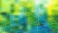 Abstract Dynamic Random Lines Blue Green and Yellow Background