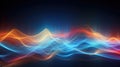 abstract dynamic soundwaves composition
