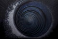 Abstract dynamic swirl background texture. Blue science fiction style. Concept of change, calm and serenity