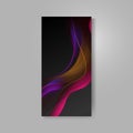 Abstract dynamic vibrant gradient mobile screen design