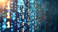 Background abstract representation of binary code with glowing numbers Royalty Free Stock Photo