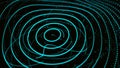 Abstract dynamic wave of particles. Network of bright points or dots. Big data. Digital background. 3d rendering Royalty Free Stock Photo