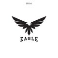 abstract eagle bird fly catch logo