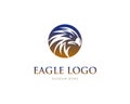 Abstract eagle or hawk head logo design Royalty Free Stock Photo
