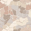 Abstract Earth-Tone Mosaic Texture: Stone Tile Pattern for Modern Designs. Royalty Free Stock Photo