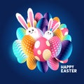 Abstract Easter design