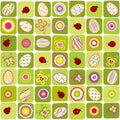 Abstract Easter holiday seamless pattern