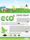 Abstract eco based web site template