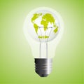 Abstract eco bulb illustration.