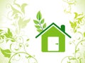 Abstract eco green home background Royalty Free Stock Photo