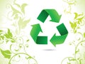 Abstract eco green recycle icon Royalty Free Stock Photo