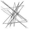 Abstract edgy, geometric line art. Angular random, chaotic lines. Spiky. tapered chaotic art