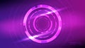 abstract effect neon futuristic circle, sci-fi tech graphic background Royalty Free Stock Photo