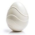 Abstract Egg isolated on white background Royalty Free Stock Photo